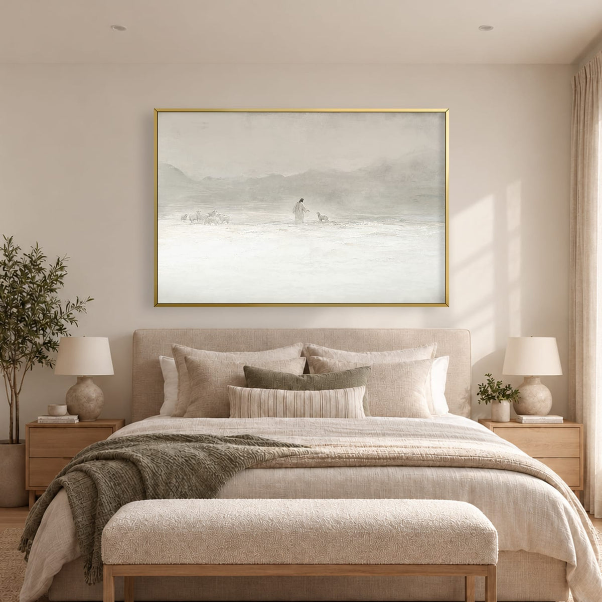 The Shepherd’s Gentle Call Canvas Art Clock Canvas