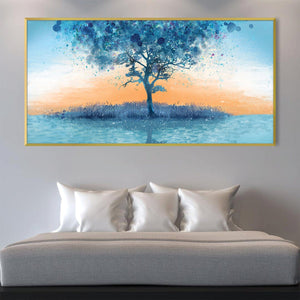 The Sky Grew Roots Canvas Art Clock Canvas
