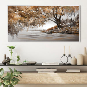 The Sound of Soft Leaves Canvas Art Clock Canvas