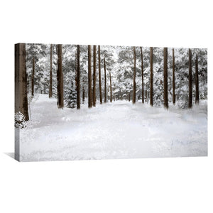 The Still White Canvas Art Clock Canvas