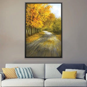 The Turning Road Canvas Art 12 x 18in / Canvas Clock Canvas
