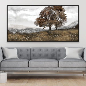 The Watchful Trees Canvas Art 20 x 10in / Canvas Clock Canvas