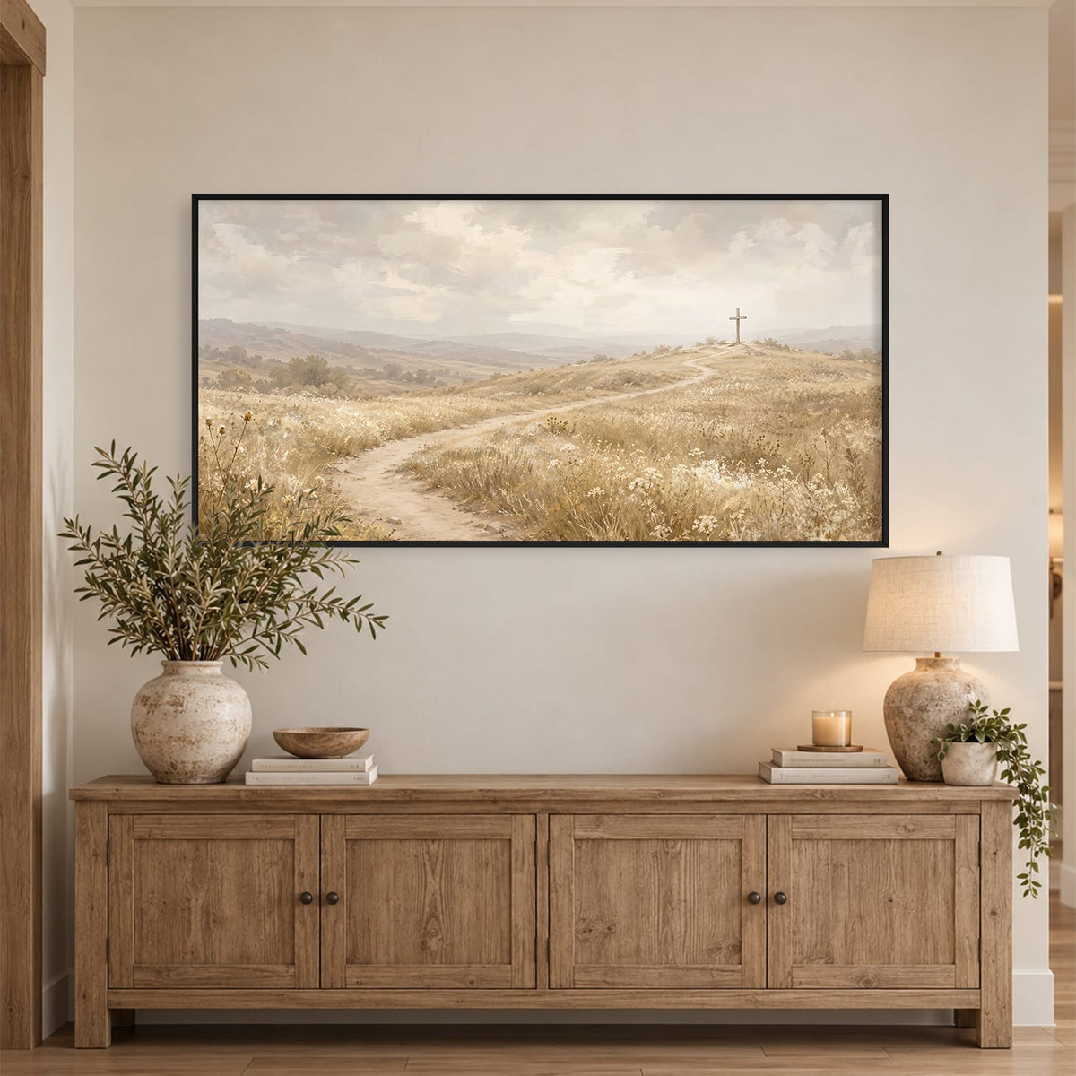 The Way of Faith Canvas Art Clock Canvas