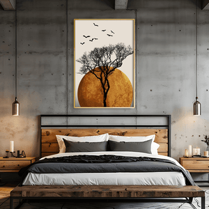 The Zen Eclipse Canvas Art Clock Canvas