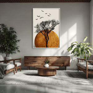 The Zen Eclipse Canvas Art Clock Canvas