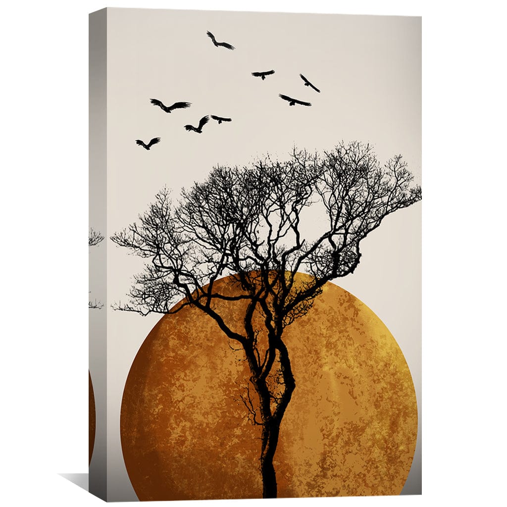 The Zen Eclipse Canvas Art Clock Canvas