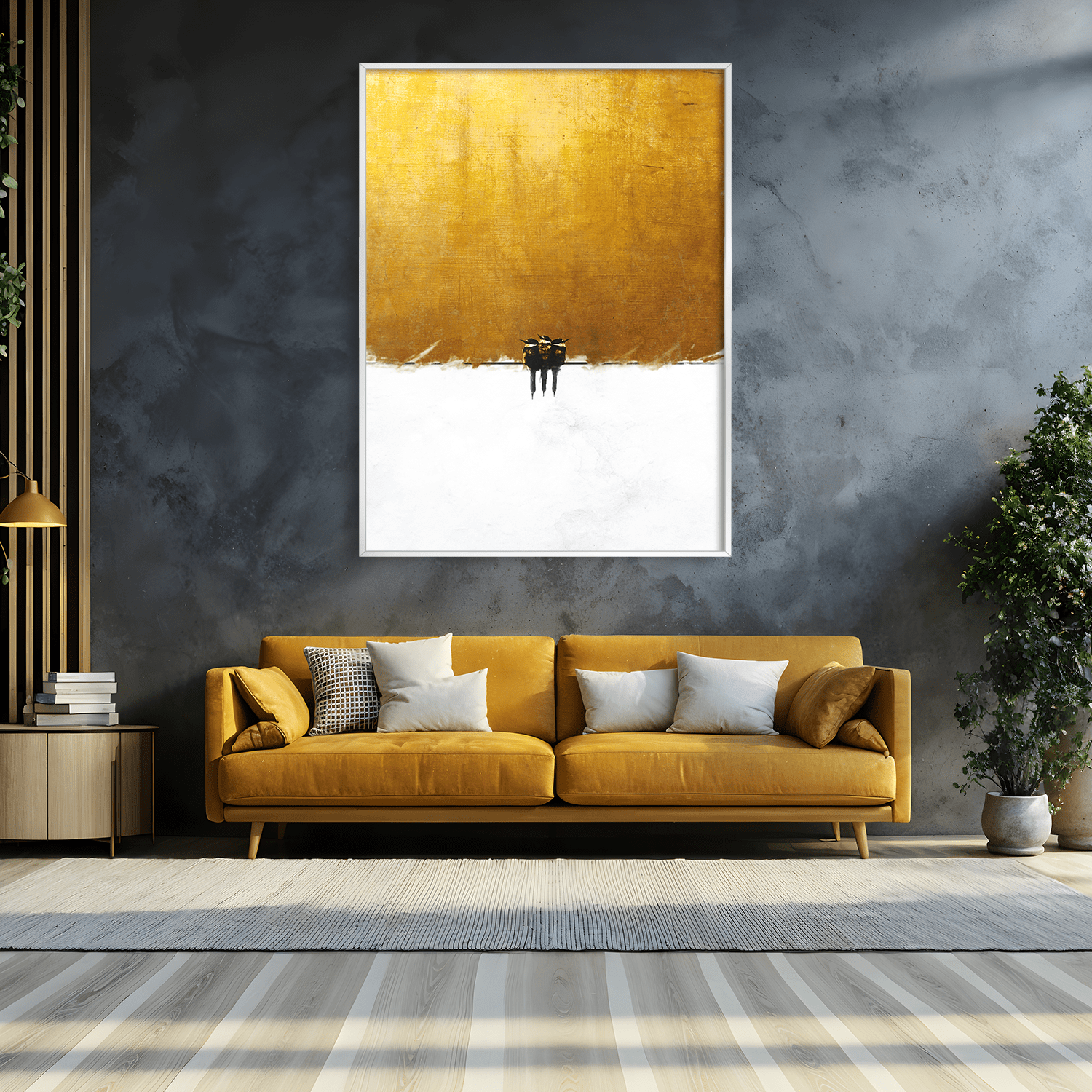 Three Little Birds Canvas Art Clock Canvas