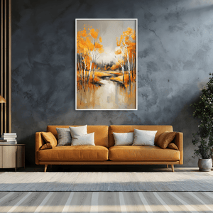 Through the Burnished Woods Canvas Art Clock Canvas