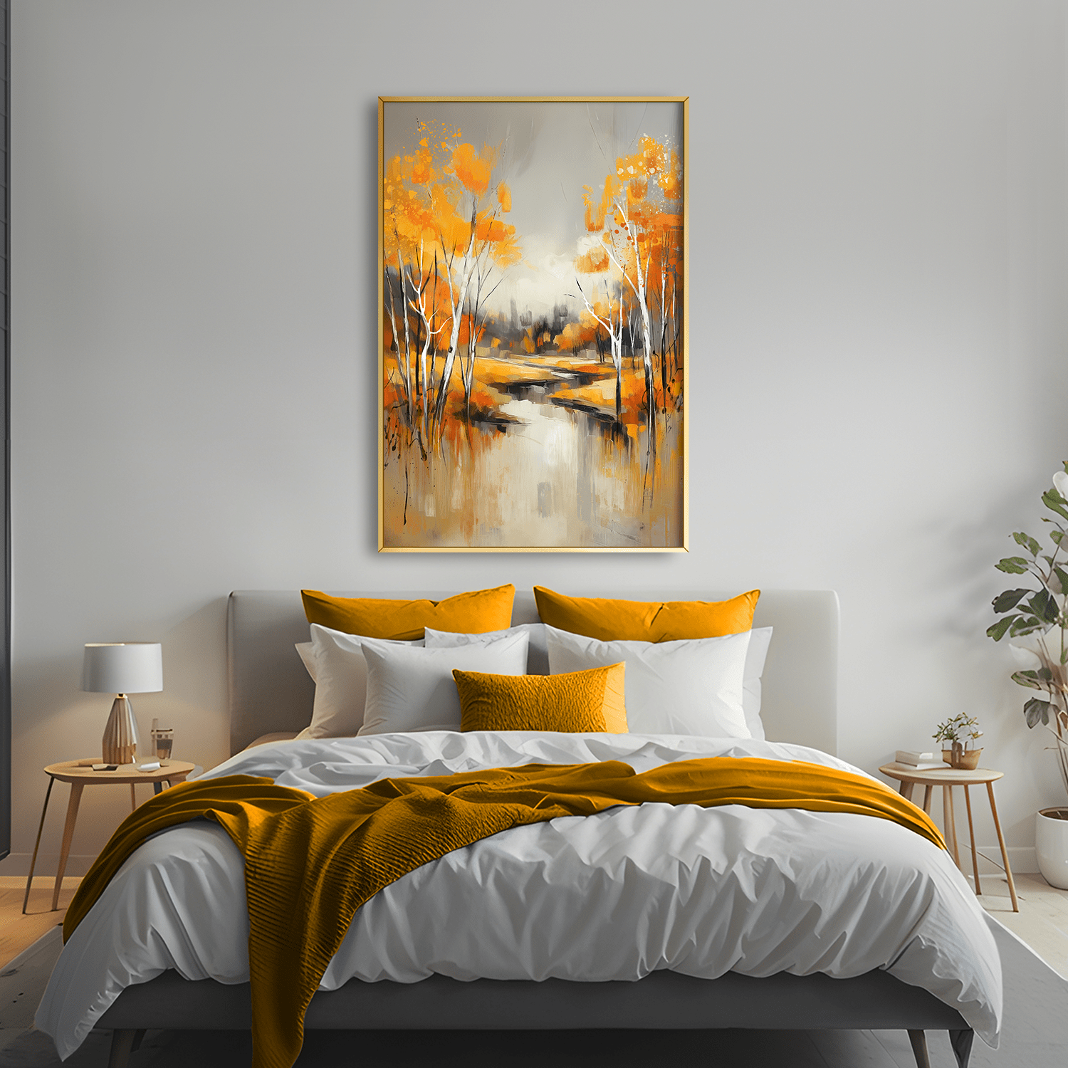 Through the Burnished Woods Canvas Art Clock Canvas