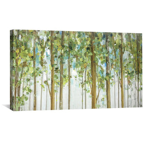 Through the Forest Thick Canvas Art Clock Canvas
