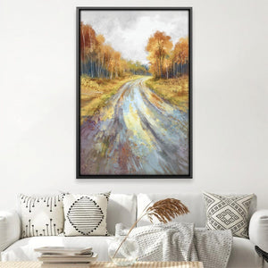 Through the Turning Leaves Canvas Art 12 x 18in / Canvas Clock Canvas