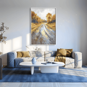 Through the Turning Leaves Canvas Art Clock Canvas