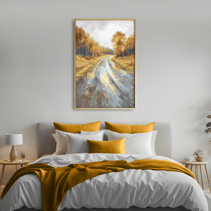 Through the Turning Leaves Canvas Art Clock Canvas