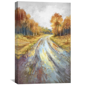 Through the Turning Leaves Canvas Art Clock Canvas