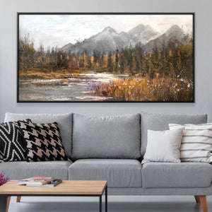 Timber Hillsides Canvas Art 20 x 10in / Canvas Clock Canvas