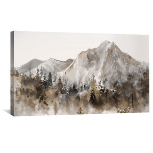 Timeless Terrain Canvas Art Clock Canvas