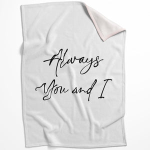 Together Forever B Blanket Blanket 75 x 100cm Clock Canvas