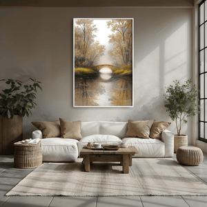 Tranquil Archway Canvas Art Clock Canvas