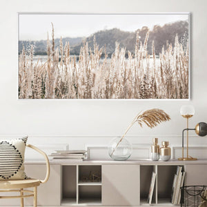 Tranquil Grasses Canvas Art Clock Canvas
