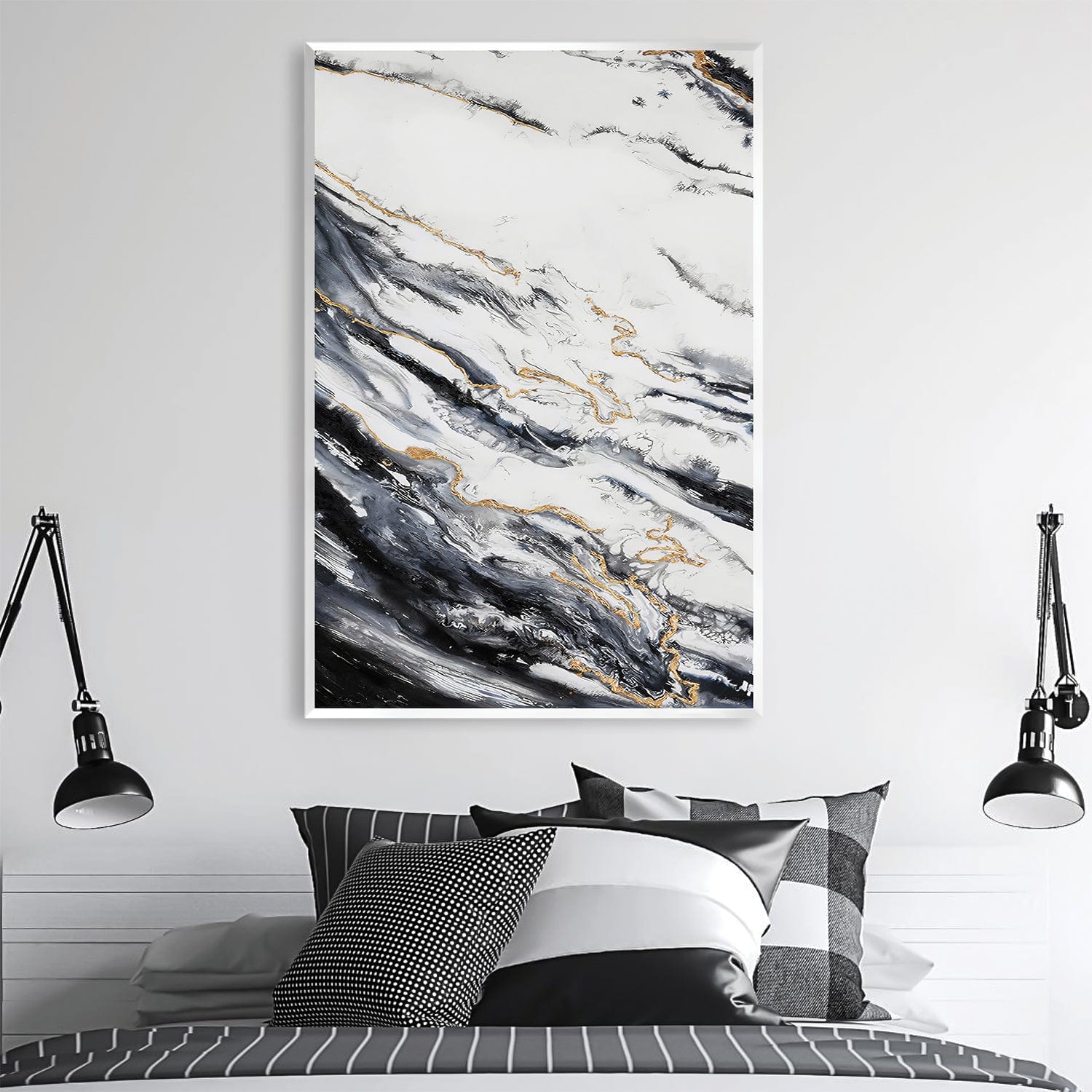 Translucent Veil Canvas Art Clock Canvas