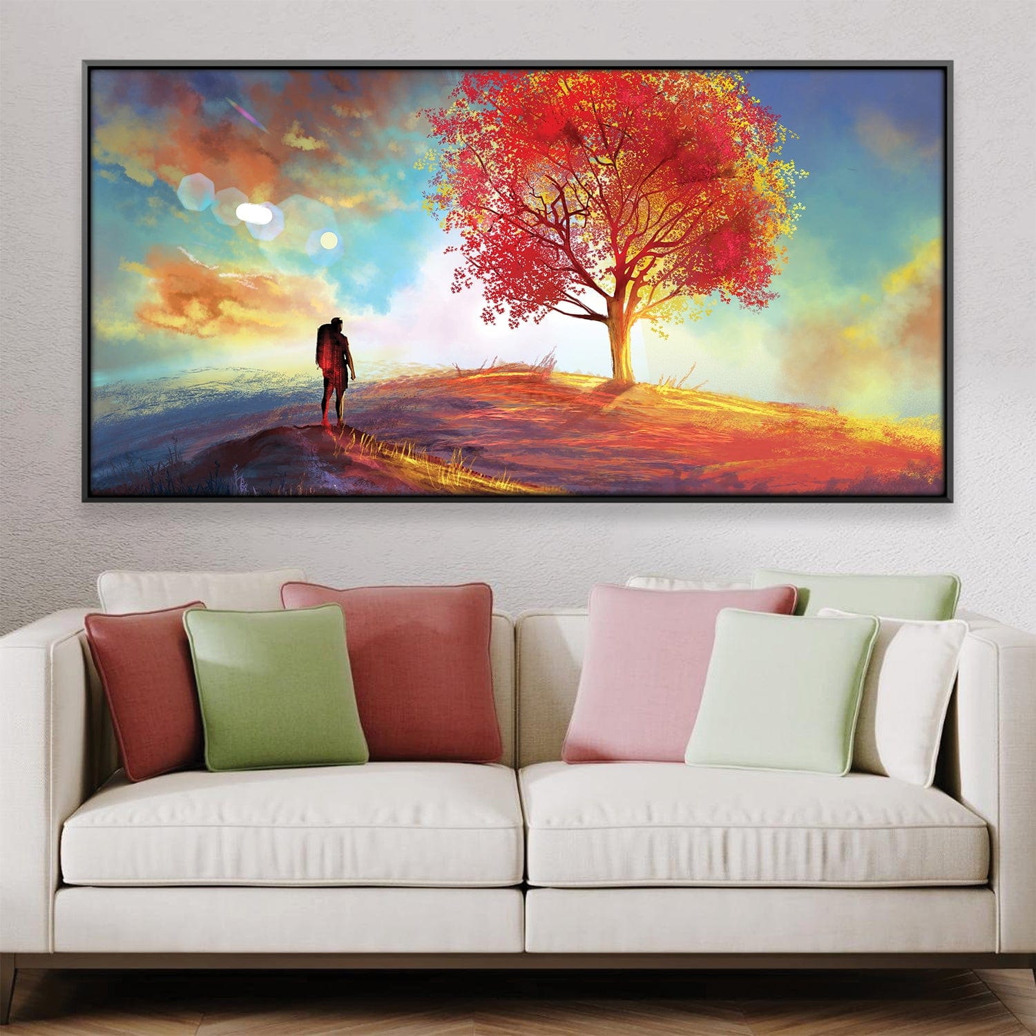 Travelers Trek Canvas Art Clock Canvas