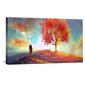 Travelers Trek Canvas Art Clock Canvas