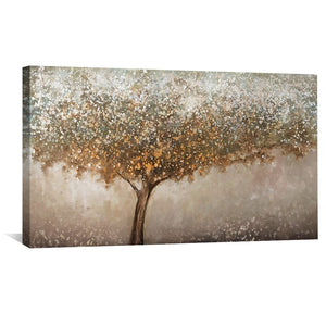 Tree in the Paint Canvas Art Clock Canvas