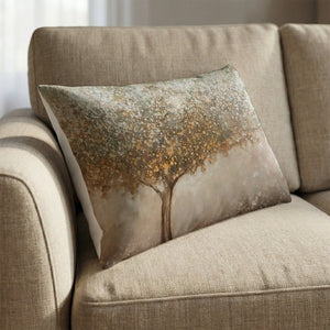 Tree in the Paint Cushion Cushion 13 x 19in Clock Canvas