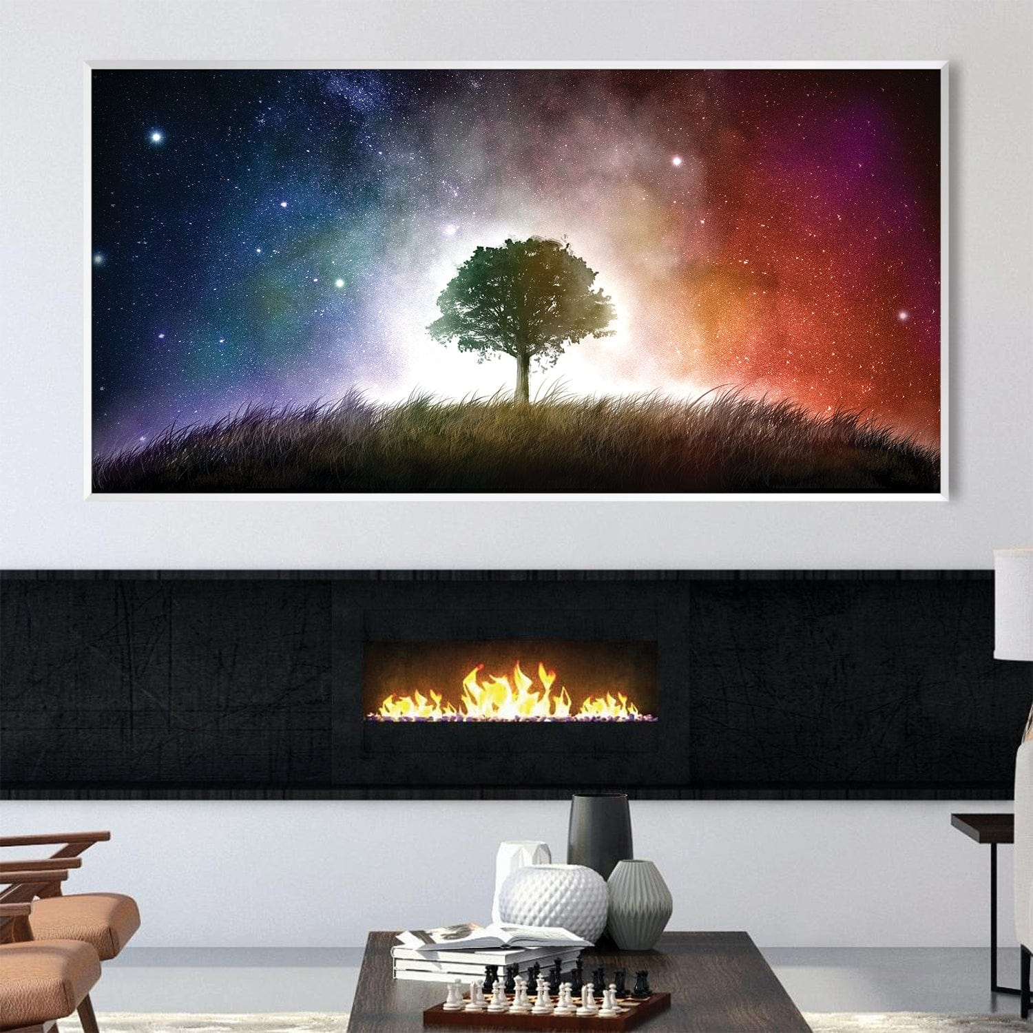 Tree of Light Canvas Art Clock Canvas