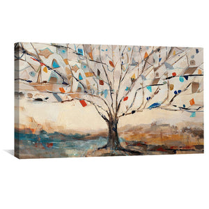 Tree of Shapes Canvas Art Clock Canvas