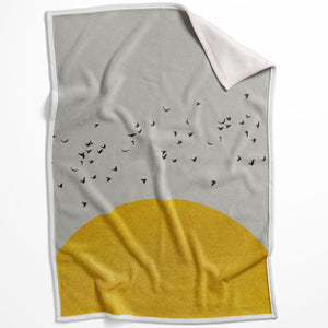 Tree Shadow B Blanket Blanket 75 x 100cm Clock Canvas