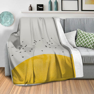 Tree Shadow B Blanket Blanket Clock Canvas