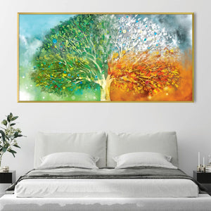 Tree Stages Canvas Art Clock Canvas