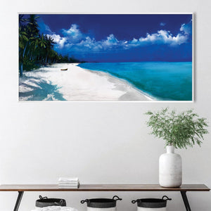 Tropical Escape Canvas Art Clock Canvas