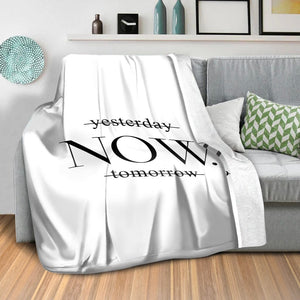 Tropical Leaf B Blanket Blanket Clock Canvas