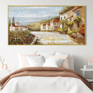 Tuscan Streets Canvas Art Clock Canvas