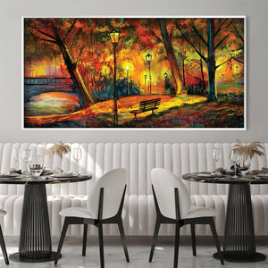 Twilight Stroll Canvas Art Clock Canvas