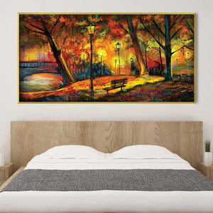 Twilight Stroll Canvas Art Clock Canvas