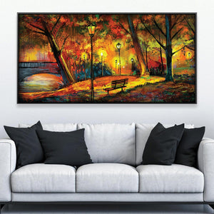 Twilight Stroll Canvas Art Clock Canvas