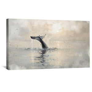 Twilight Tail Canvas Art Clock Canvas