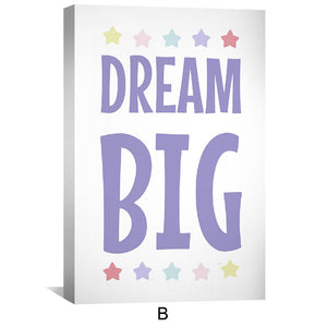 Twinkle Dreams Canvas Art B / 12 x 18in / Canvas Clock Canvas