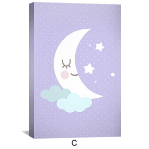 Twinkle Dreams Canvas Art C / 12 x 18in / Canvas Clock Canvas