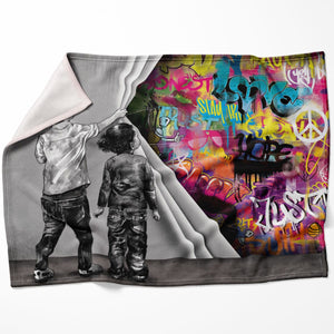 Uncovered Justice Blanket Blanket 75 x 100cm Clock Canvas