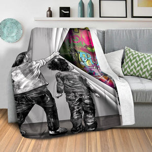 Uncovered Justice Blanket Blanket Clock Canvas