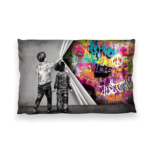 Uncovered Justice Cushion Cushion 13 x 19in Clock Canvas