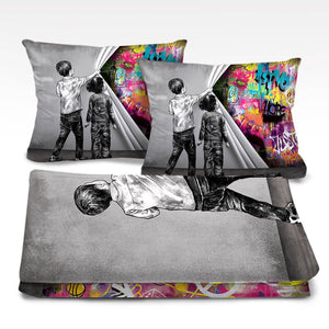 Uncovered Justice Dream Home Bundle Bundle 2 Cushions & 1 Blanket Clock Canvas