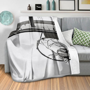 Under the Hoops Blanket Blanket Clock Canvas