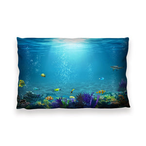 Underwater Beauty Cushion Cushion 13 x 19in Clock Canvas