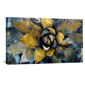 Unfolded Flower Canvas Art Clock Canvas