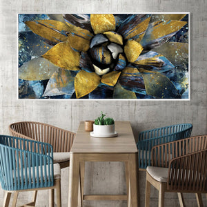 Unfolded Flower Canvas Art Clock Canvas